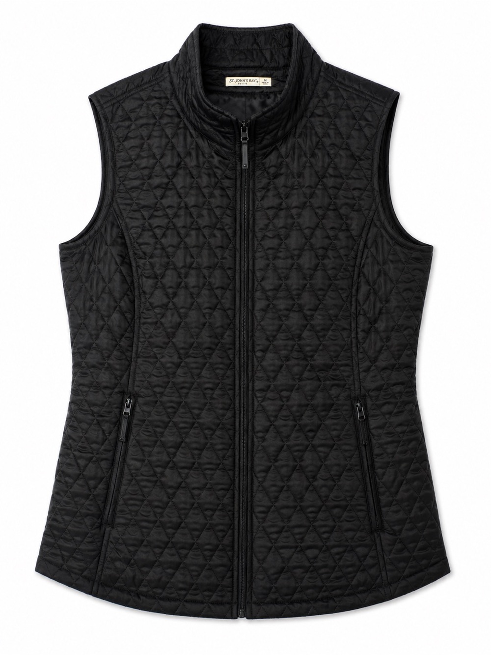 Cutter & Buck Black Quilted Sleeveless Vest